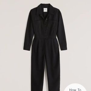 Abercrombie & Fitch Traveler Jumpsuit Black -Small Tall